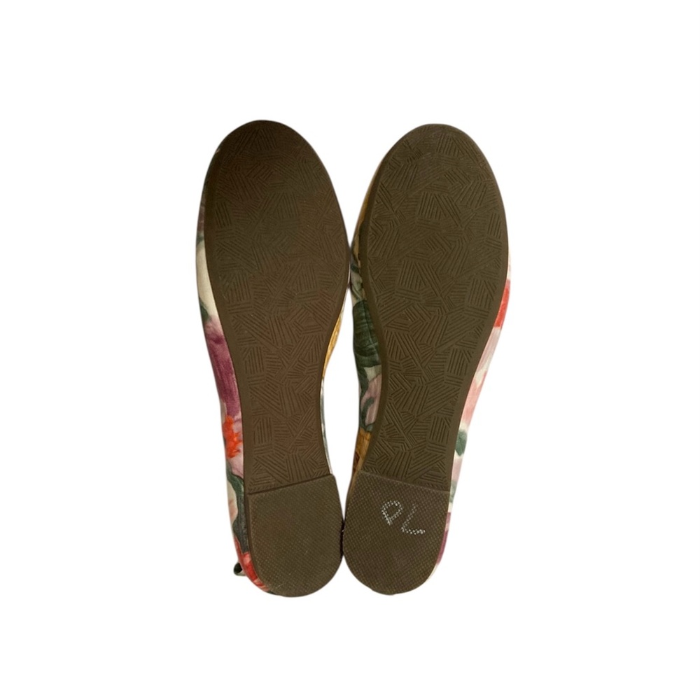 Falls Creek Size 7 Floral Watercolor Ballet Flats - Picture 6 of 12